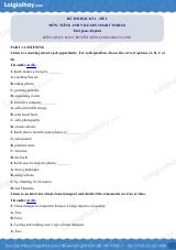 Đề thi học kì 2 Tiếng Anh 9 iLearn Smart World - Đề số 2